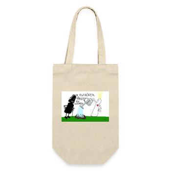 Aufhören, Ängste zu schüren. - Geschenkbeutel für Flaschen - Natur - Vorne