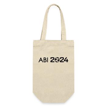 Fußball Abi 2024 Abitur Motto - Geschenkbeutel für Flaschen - Natur - Vorne