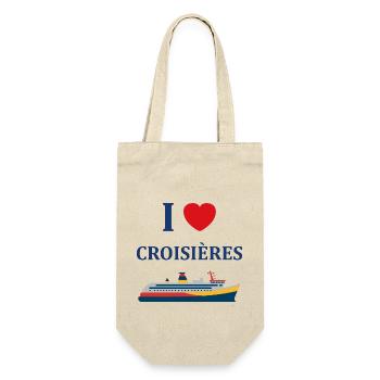 I love Croisières - Sac à bouteille - nature - Devant