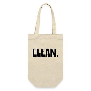 CLEAN - Geschenkbeutel für Flaschen - Natur - Vorne