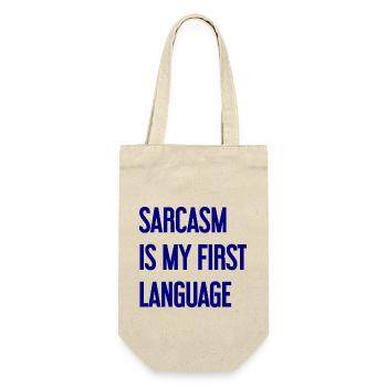 Sarcasm Pro - Gift Bag for Bottles - nature - Front