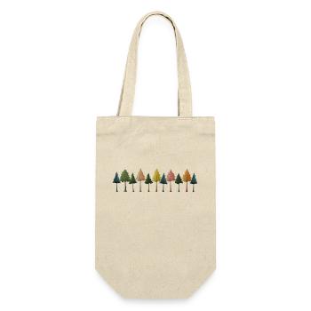 Bäume Wald Zeichnung - Geschenkbeutel für Flaschen - Natur - Vorne