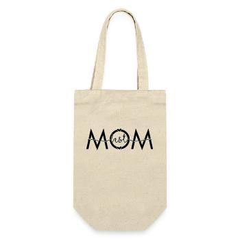 Best Mom Black - Gift Bag for Bottles - nature - Front