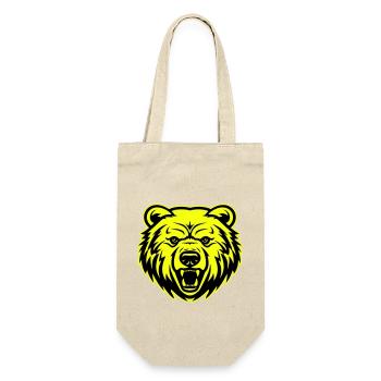 Bear Head Portrait Icon - Gift Bag for Bottles - nature - Front