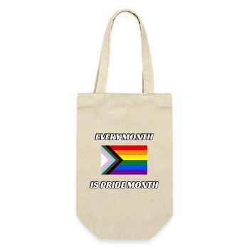Every month is pride month Progress Pride Flag - Gift Bag for Bottles - nature - Front
