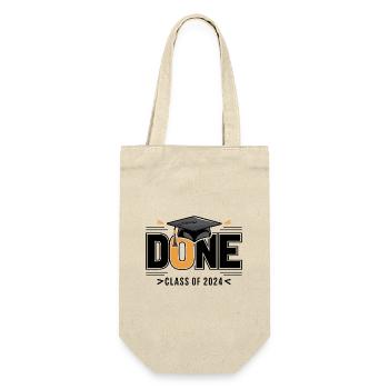 Graduating Class of 2024 Graduation Ceremony School - Gift Bag for Bottles - nature - Front
