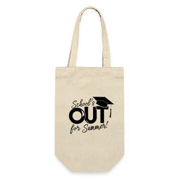 Schulabschluss Schulende School`s Out For Summer - Gift Bag for Bottles - nature - Front