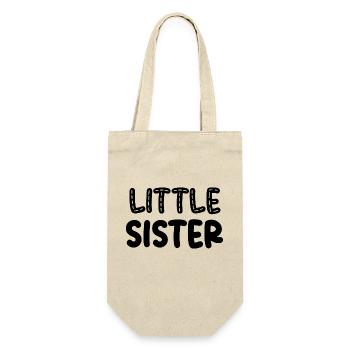 Sister - Geschenkbeutel für Flaschen - Natur - Vorne