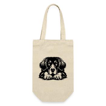 Tibetan Great Dane Head with Paws - Gift Bag for Bottles - nature - Front