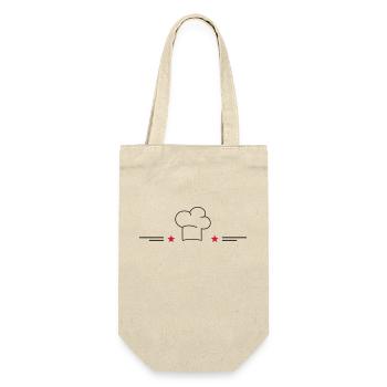Chef's hat with stars - Gift Bag for Bottles - nature - Front