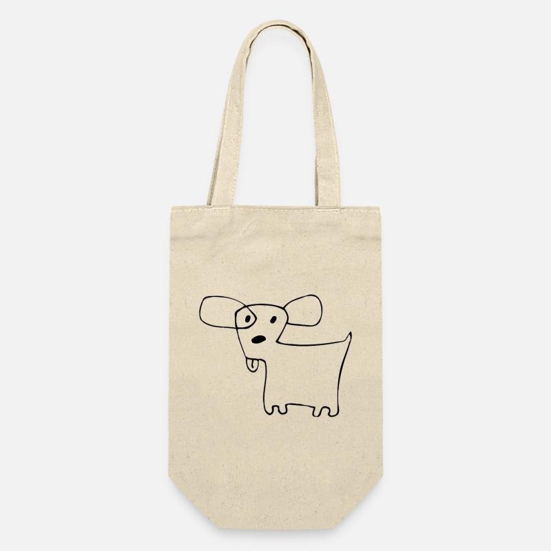02 Doggie Shorts - Geschenkbeutel für Flaschen - Natur