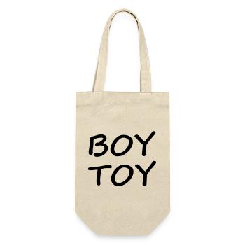 BOY TOY - Geschenkbeutel für Flaschen - Natur - Vorne
