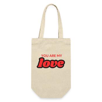 Tu es mon amour - Sac à bouteille - nature - Devant