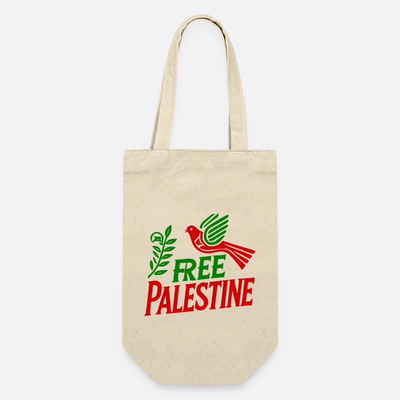 Free palestine - Sac à bouteille - nature