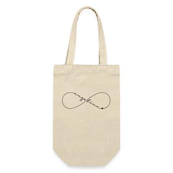 Angelina Name Infinity Symbol - Gift Bag for Bottles - nature - Front
