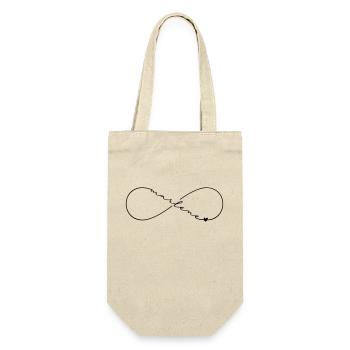 Marlene Name Infinitysymbol - Geschenkbeutel für Flaschen - Natur - Vorne