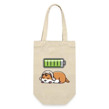 Hamster Sleeping Recharging Night Bedtime - Geschenkbeutel für Flaschen - Natur - Vorne