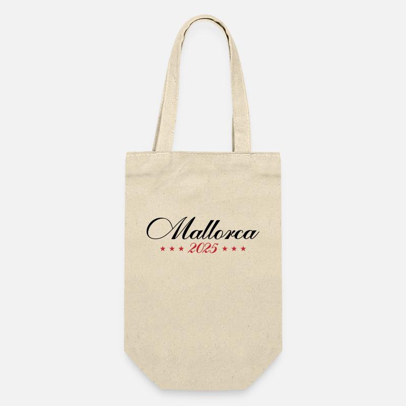 Mallorca 2025 - Geschenkbeutel für Flaschen - Natur