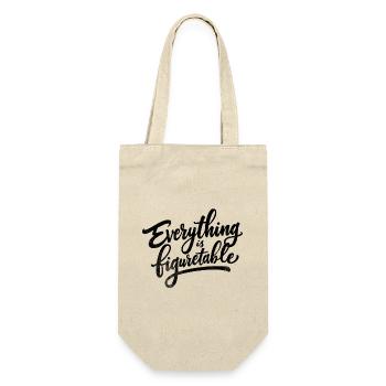 Everything is Figurtable - Geschenkbeutel für Flaschen - Natur - Vorne