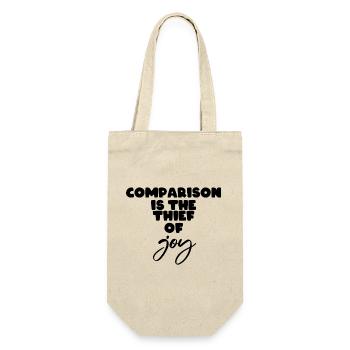 Comparison is the thief of joy - Gift Bag for Bottles - nature - Front