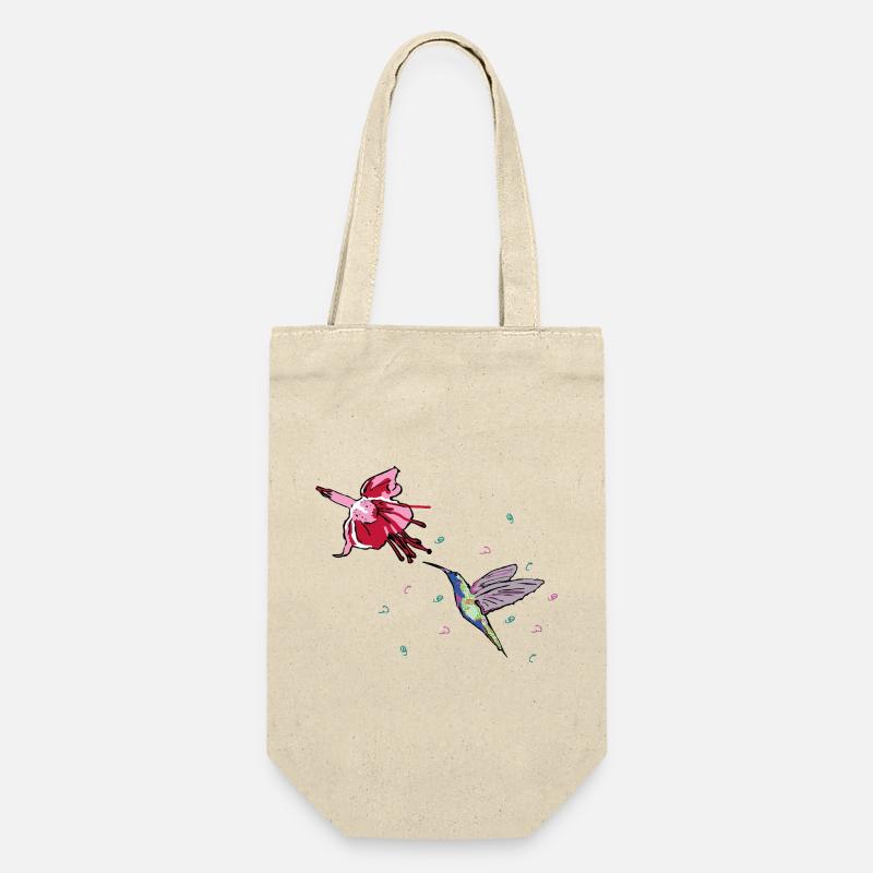 Kolibri - Geschenkbeutel für Flaschen - Natur