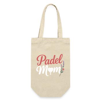 Padel Mom - Gift Bag for Bottles - nature - Front
