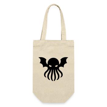 Cthulhu Géométrique – Symbole Monochrome - Sac à bouteille - nature - Devant