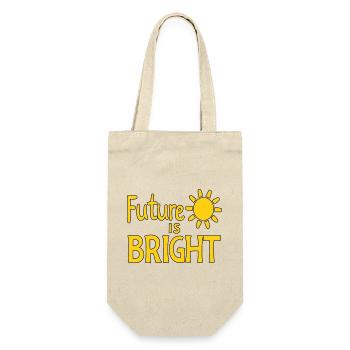 Future Is Bright - Sun - Gift Bag for Bottles - nature - Front