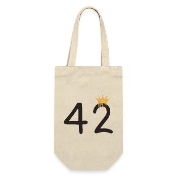 42 - Geschenkbeutel für Flaschen - Natur - Vorne