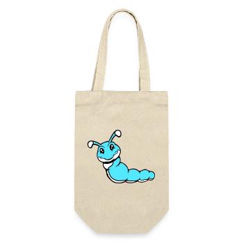 Caterpillar sweet sweet little smiles friendly happy - Gift Bag for Bottles - nature - Front