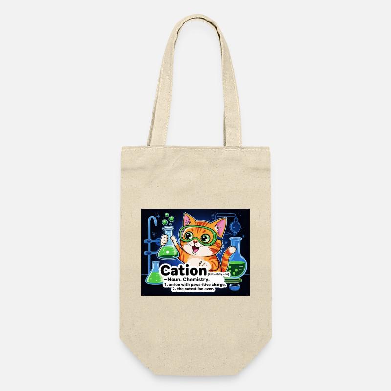 Cation – Pawsitive Chemistry Chat - Sac à bouteille - nature