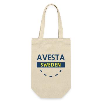 Avesta Sweden Circular Logo - Gift Bag for Bottles - nature - Front