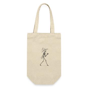 Skeleton Witch with Bag – Magic Line Graphic - Gift Bag for Bottles - nature - Front
