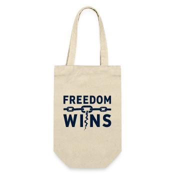 La liberté gagne : La liberté brise les chaînes - Sac à bouteille - nature - Devant