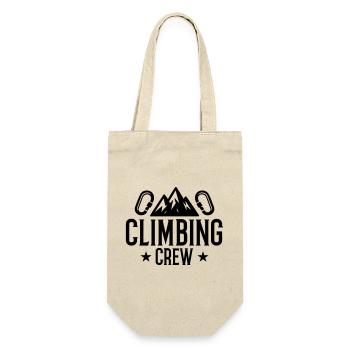 Climbing Crew Berge Karabiner - Geschenkbeutel für Flaschen - Natur - Vorne
