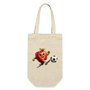 Apple Football - Gift Bag for Bottles - nature - Front