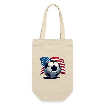 World Cup USA Soccer Soccer America Flag - Gift Bag for Bottles - nature - Front