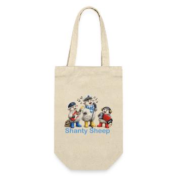 Shanty Sheep Ribbon - Gift Bag for Bottles - nature - Front