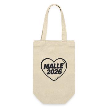 MALLE 2026 Party holiday in the heart - Gift Bag for Bottles - nature - Front
