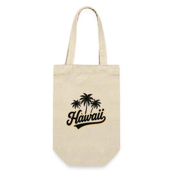 Hawaii Summer Vibes with Palm Trees and Sea - Gift Bag for Bottles - nature - Front