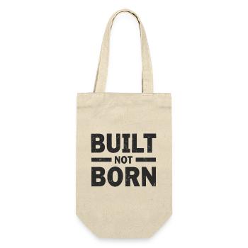 Built Not Born Fitness Motivation Success - Gift Bag for Bottles - nature - Front