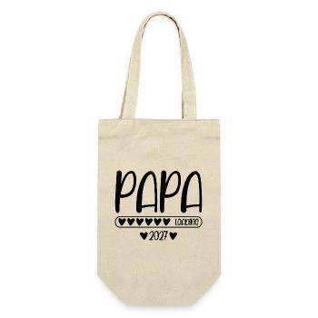 Papa 2027 loading - Gift Bag for Bottles - nature - Front