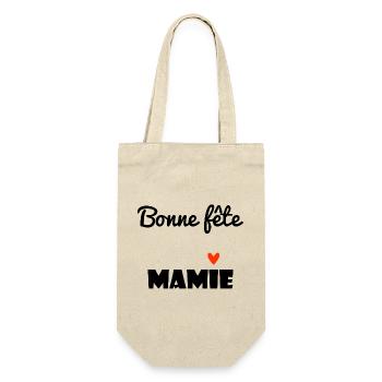 GRANNY. MAMMA. GRANDMOTHER. MOTHER'S DAY. GIFT - Gift Bag for Bottles - nature - Front