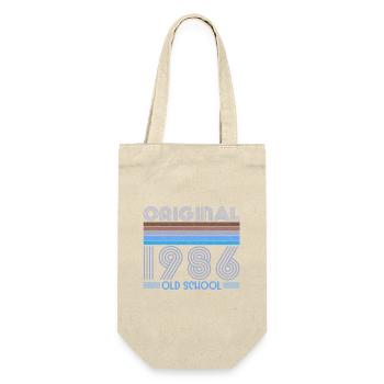 ORIGINAL 1986 OLD SCHOOL 40th Birthday - Gift Bag for Bottles - nature - Front