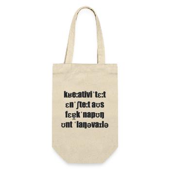 La créativité naît de la rareté et de l’ennui - Sac à bouteille - nature - Devant
