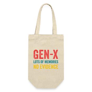 Génération X - beaucoup de souvenirs. Aucune preuve. - Sac à bouteille - nature - Devant