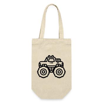 Monstertruck - Geschenkbeutel für Flaschen - Natur - Vorne