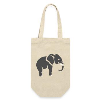 Elephant Silhouette Africa Animal - Gift Bag for Bottles - nature - Front