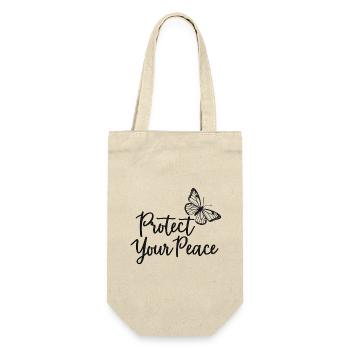Protect Your Peace Butterfly Inner Peace - Gift Bag for Bottles - nature - Front