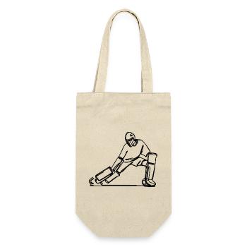 Field Hockey Goalkeeper - Gift Bag for Bottles - nature - Front